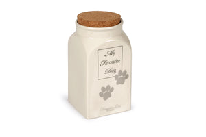 Ceramic Treat Jar "My Favorite Dog"