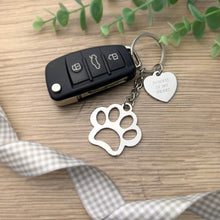 "Always in My Heart" Precious Paw Keyring