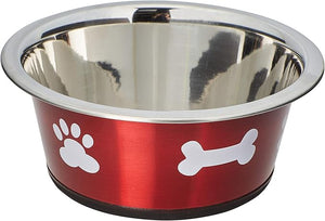 Posh Paws Classic Stainless Steel Dog Dish