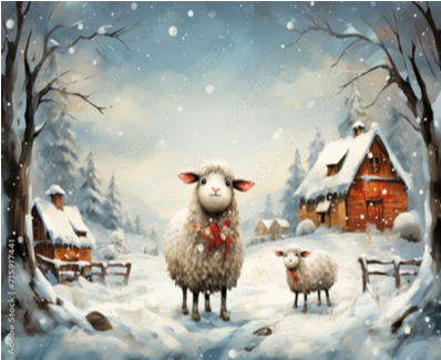 Hope 'Woolly Christmas' pack of 10 Christmas Cards (Copy)