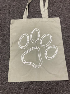 Hope Rescue Grey Paw Logo Reusable & Sustainable Tote Bag