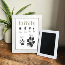 Oh So Precious Family Ink Prints Picture Frame
