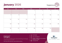 Hope Rescue Calendar Page January 