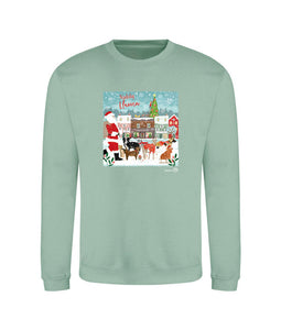 Hope Rescue 'Nadolig Llawen' Christmas Sweatshirt Design by Betty James
