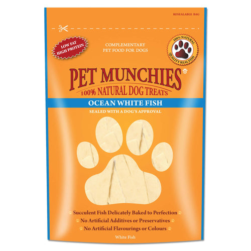 WISHLIST - Pet Munchies 100% Natural Dog Treats - Ocean White Fish